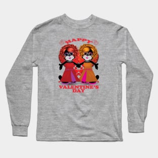 Zapped Kat Happy Valentine’s Day by Swoot Long Sleeve T-Shirt